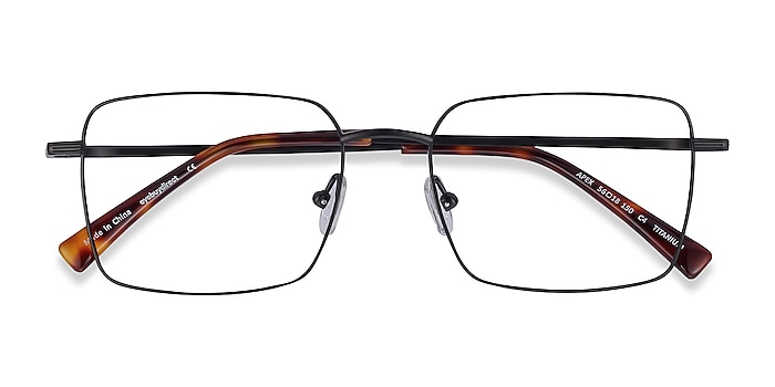 Black Apex -  Lightweight Titanium Eyeglasses