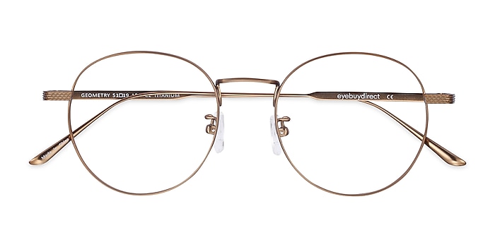 Bronze Geometry -  Lightweight Titanium Eyeglasses
