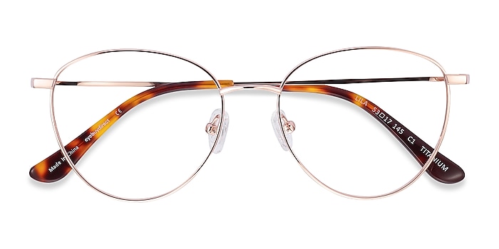 Rose Gold Lila -  Vintage Titanium Eyeglasses