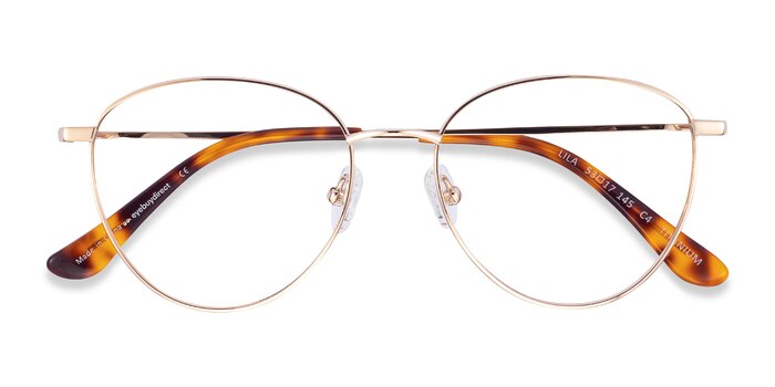 Gold Lila -  Vintage Titanium Eyeglasses