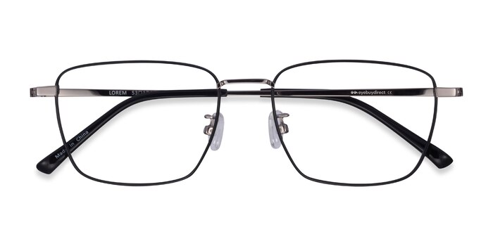 Black Gunmetal Lorem -  Titanium Eyeglasses