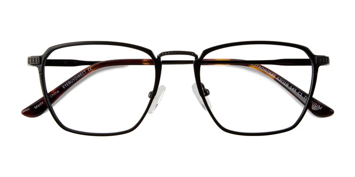 Matte Black Astronomy -  Titanium Eyeglasses