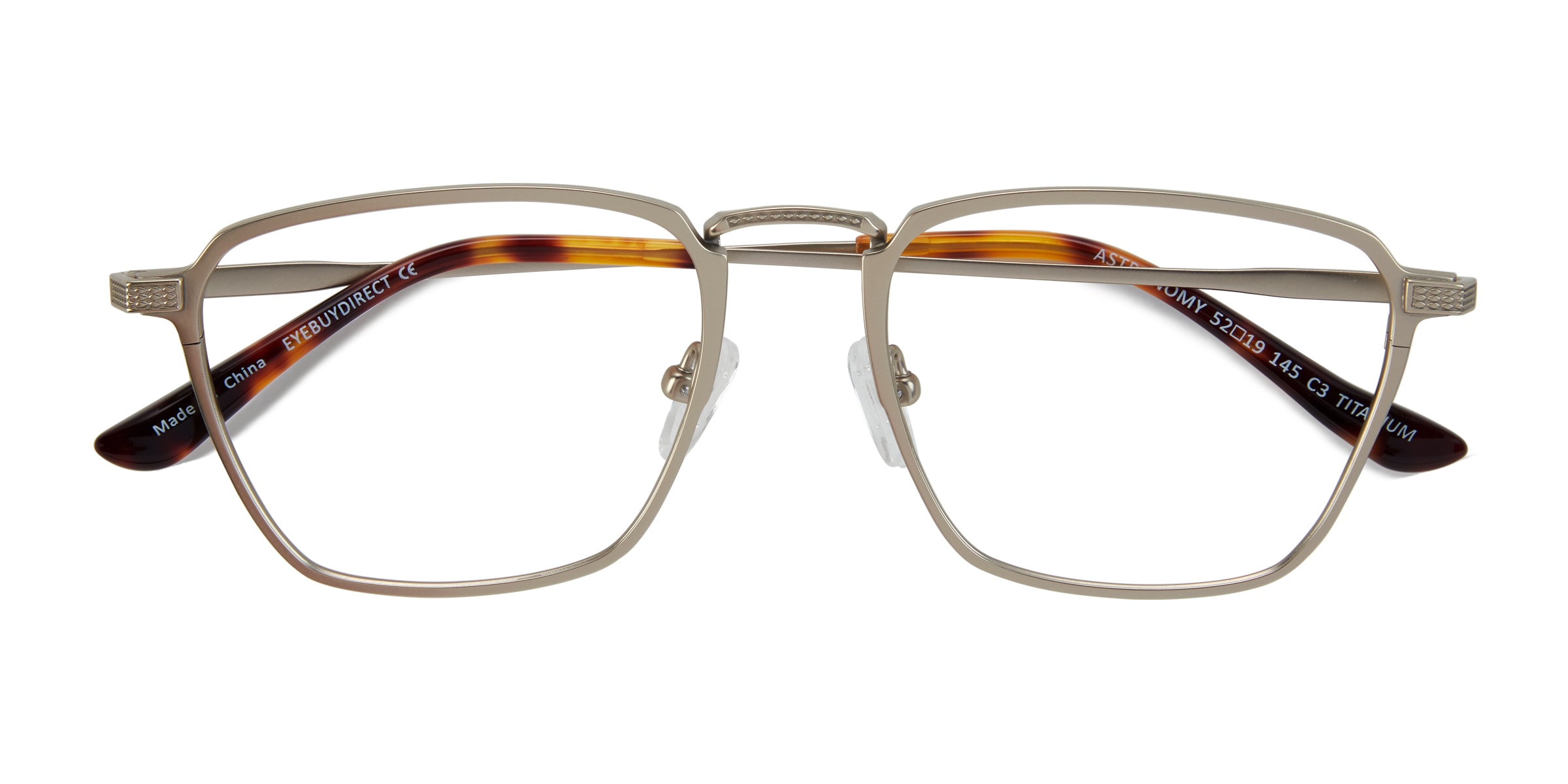 matte gold eyeglasses