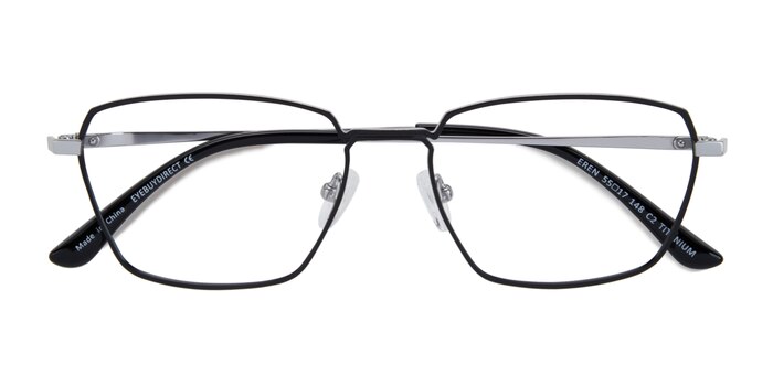 Black Silver Eren -  Titanium Eyeglasses