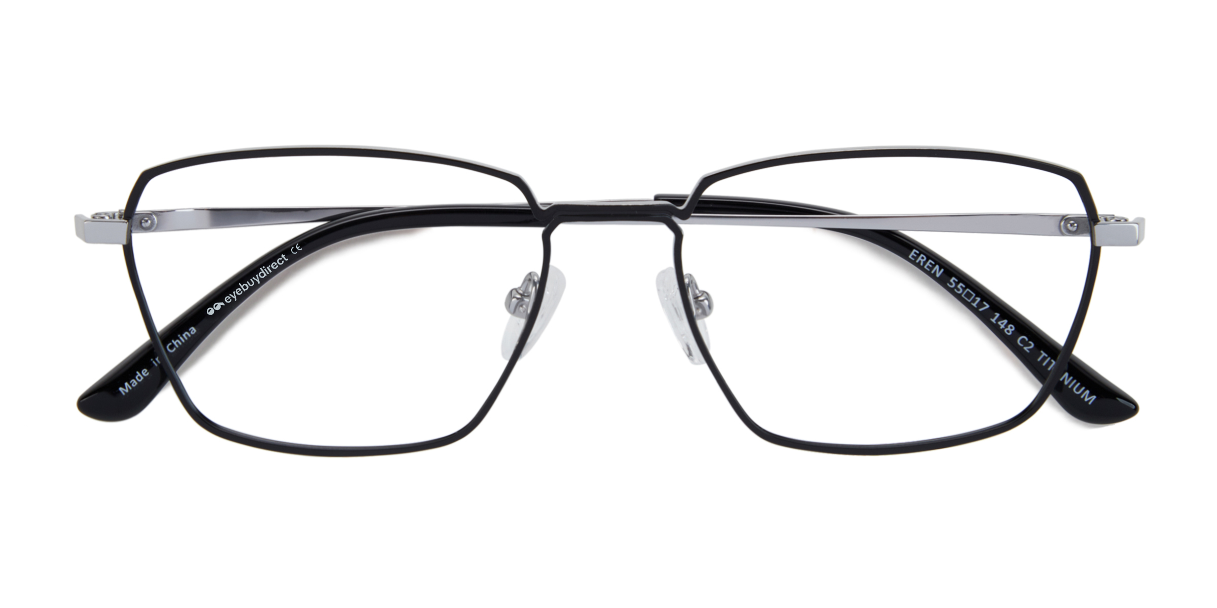 Unisex s rectangleTitanium Prescription eyeglasses - Eyebuydirect s Eren