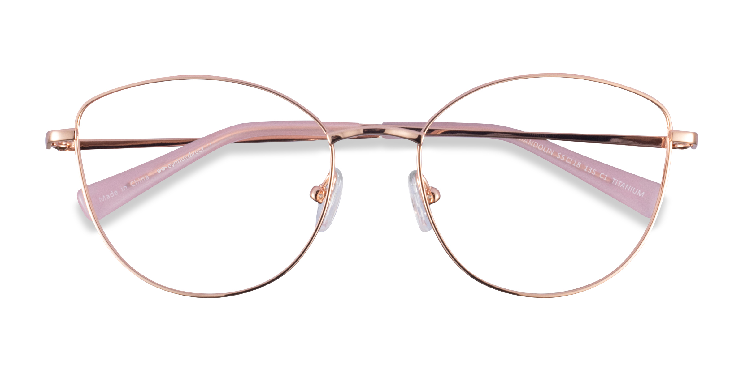 Female s hornTitanium Prescription eyeglasses - Eyebuydirect s Mandolin