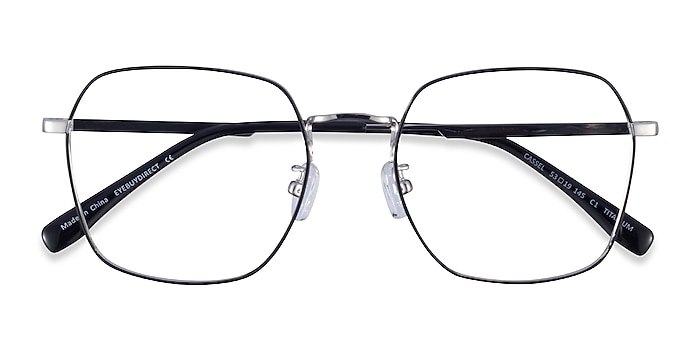 Black Silver Cassel -  Titanium Eyeglasses