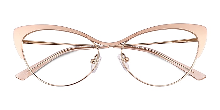 Shiny Rose Gold Valerie -  Titanium Eyeglasses
