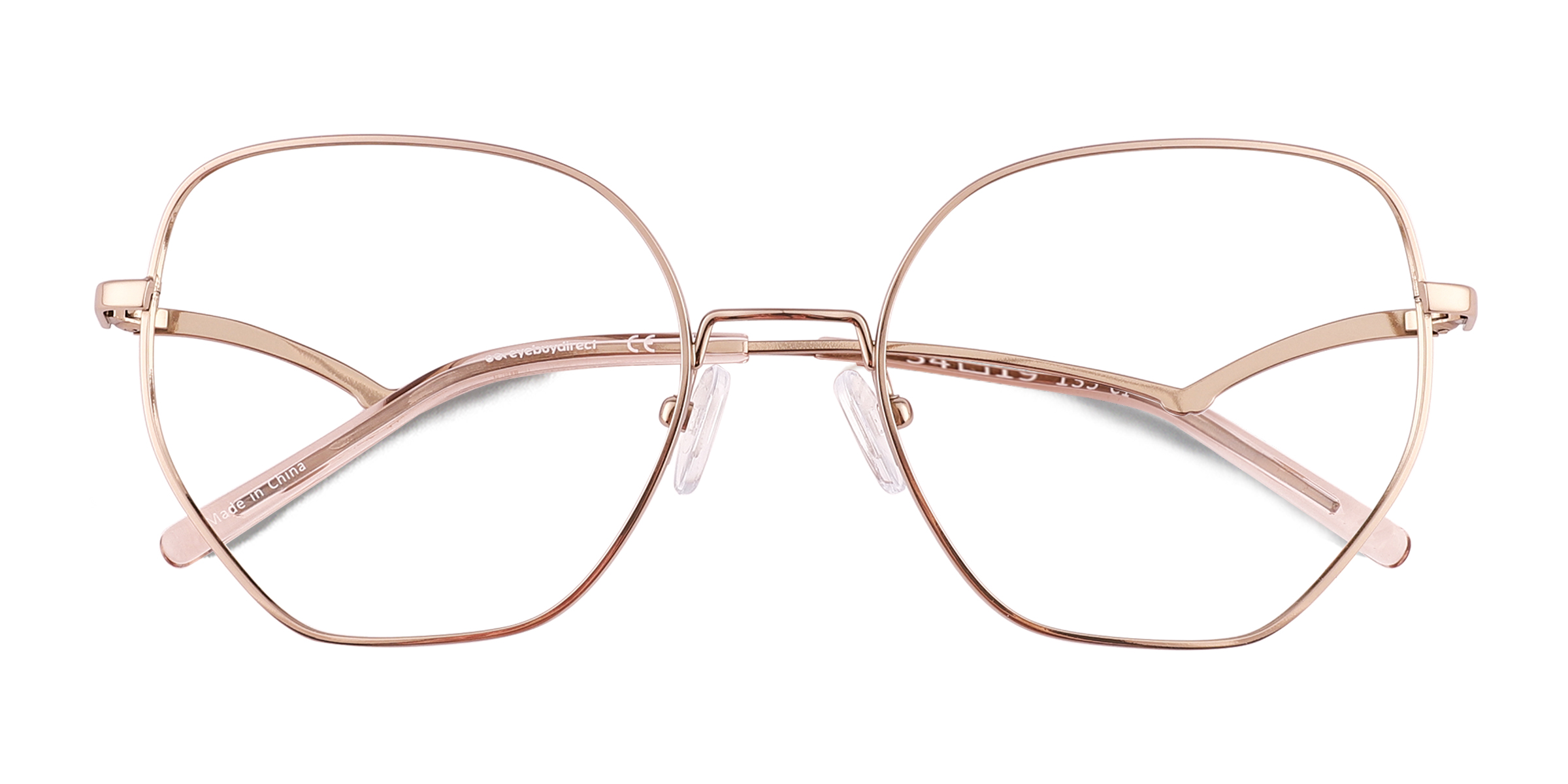 Female s hornTitanium Prescription eyeglasses - Eyebuydirect s Leo