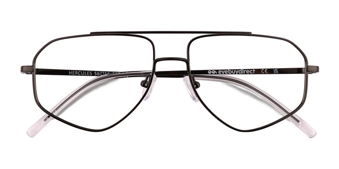 Shiny Black Hercules -  Titanium Eyeglasses