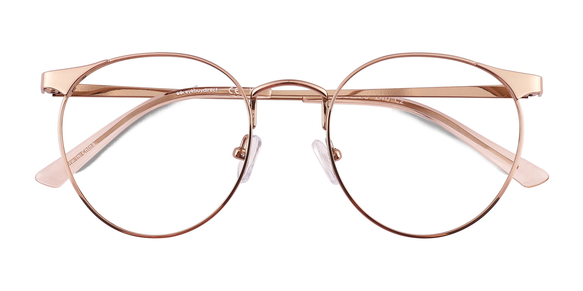 Alsie Round Rose Gold Full Rim Eyeglasses | Eyebuydirect Canada