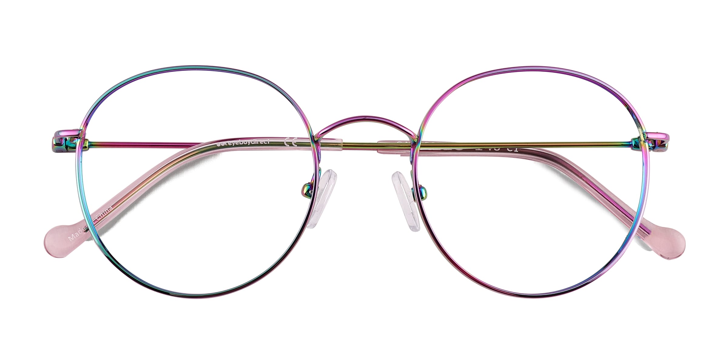 Unisex s round Rainbow Titanium Prescription eyeglasses - Eyebuydirect s Gavi