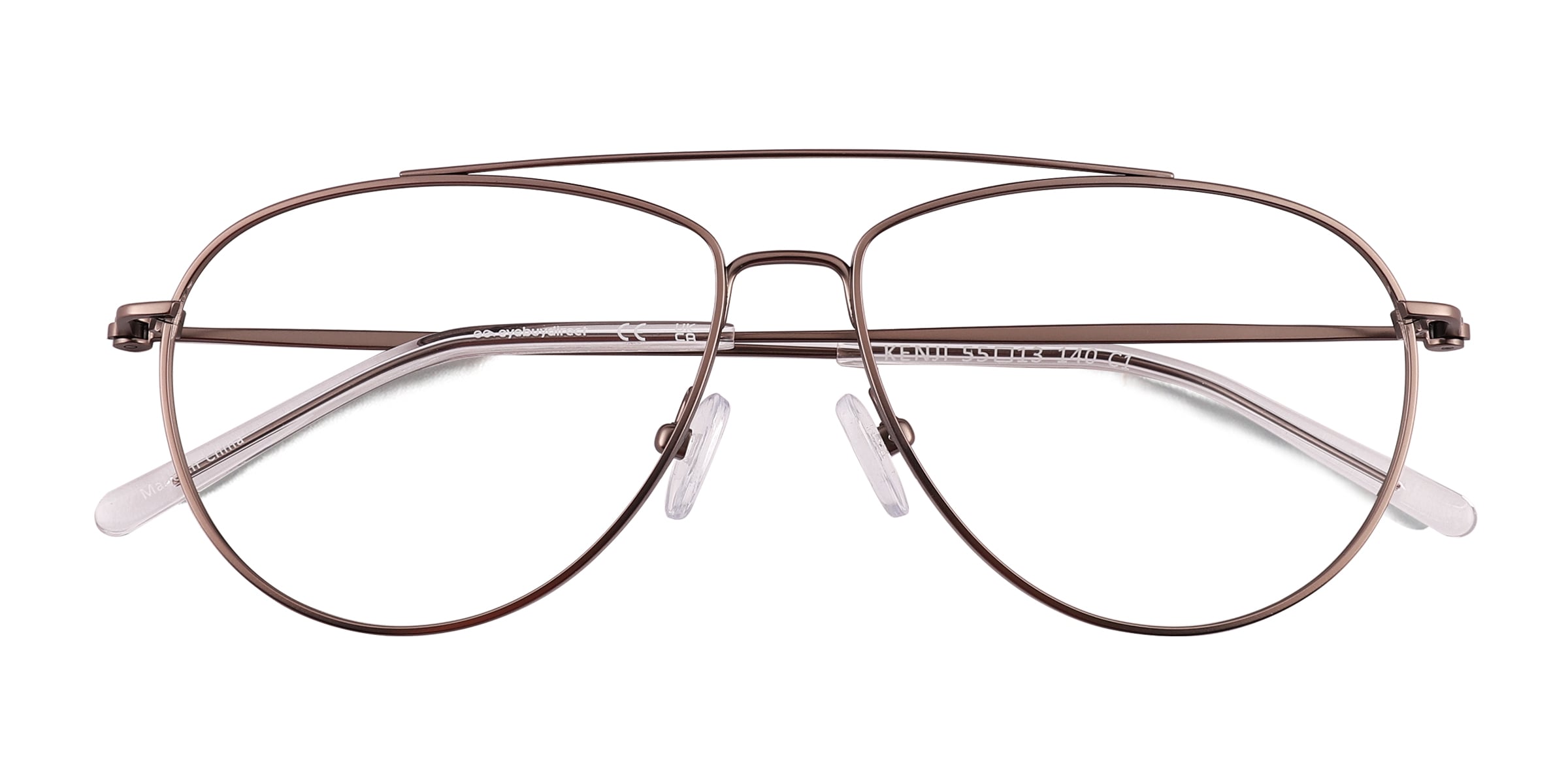 Lunettes De Vue Aviateur BOSTON CLUB 'Morris VI' - Monture Translucide 48mm, Neuves Avec étiquettes