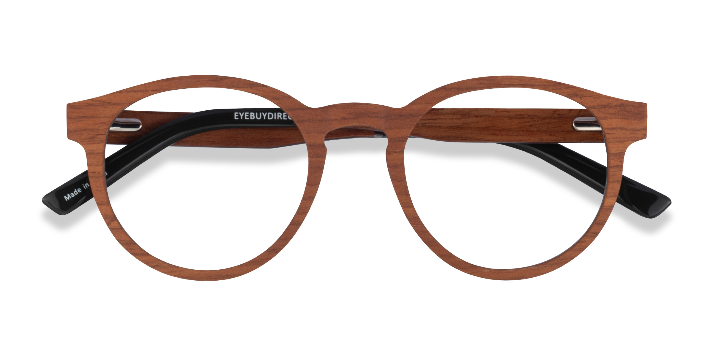 Rustic Look Spectacle Wood Frame Rx Glasses with Rustic Vibes | Eyebuydirect