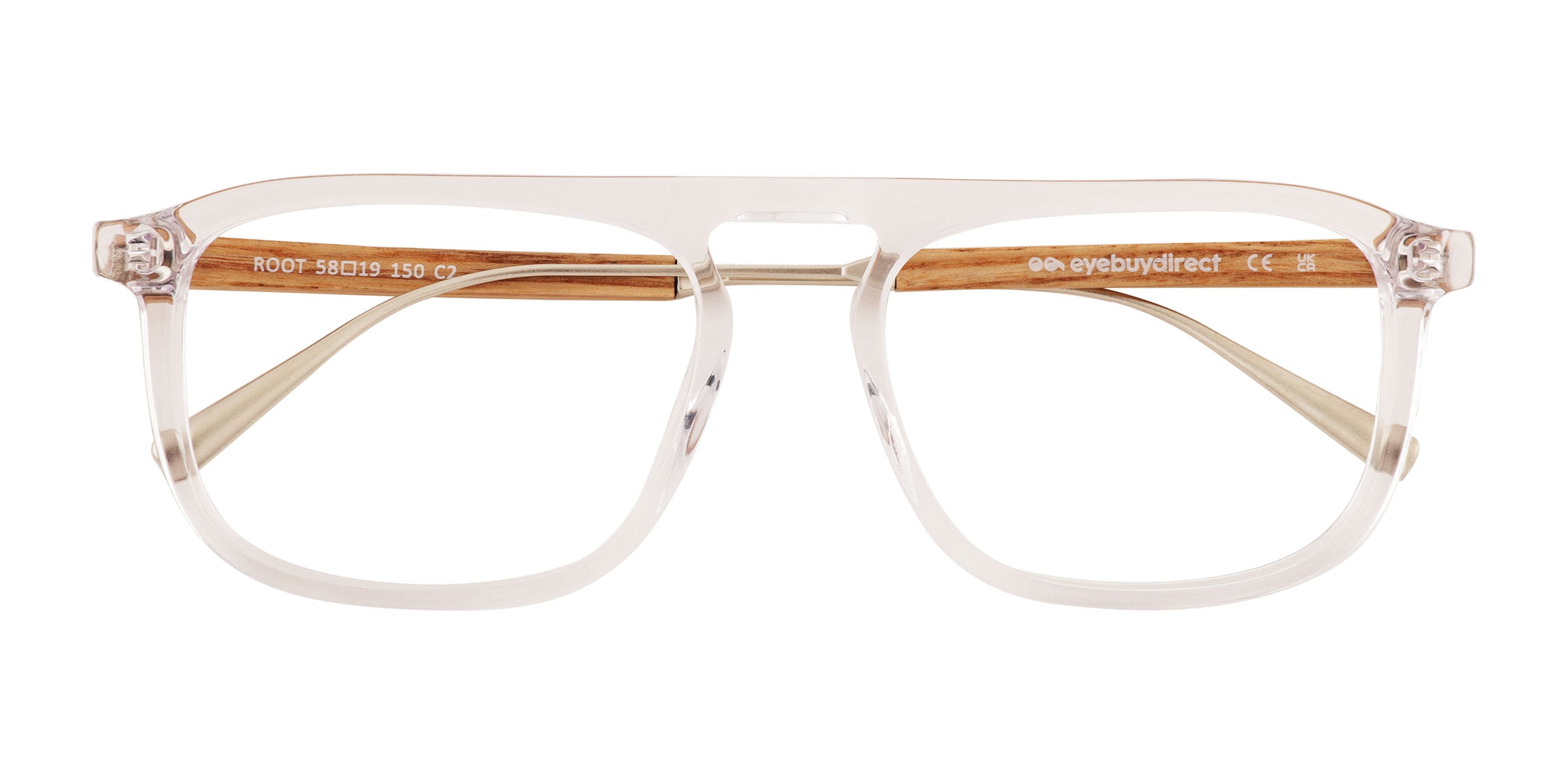 Root Aviator Clear Glasses for Men |