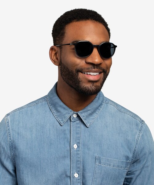 Esplanade Clip-On Clear Gray PlasticEyeglass Frames for Men from EyeBuyDirect