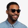 Esplanade Clip-On Clear Gray PlasticEyeglass Frames for Men from EyeBuyDirect