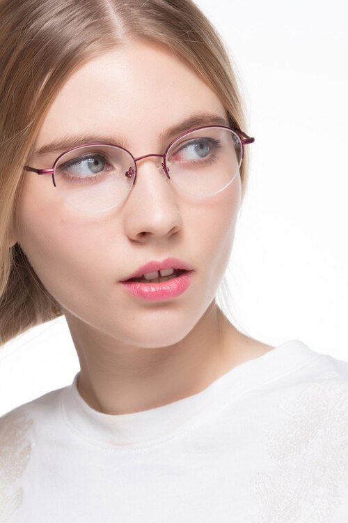 Opposition Rouge MétalMontures de lunettes de vue pour Femmes d'EyeBuyDirect
