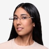 Axis Gunmetal MetalEyeglass Frames for Women from EyeBuyDirect