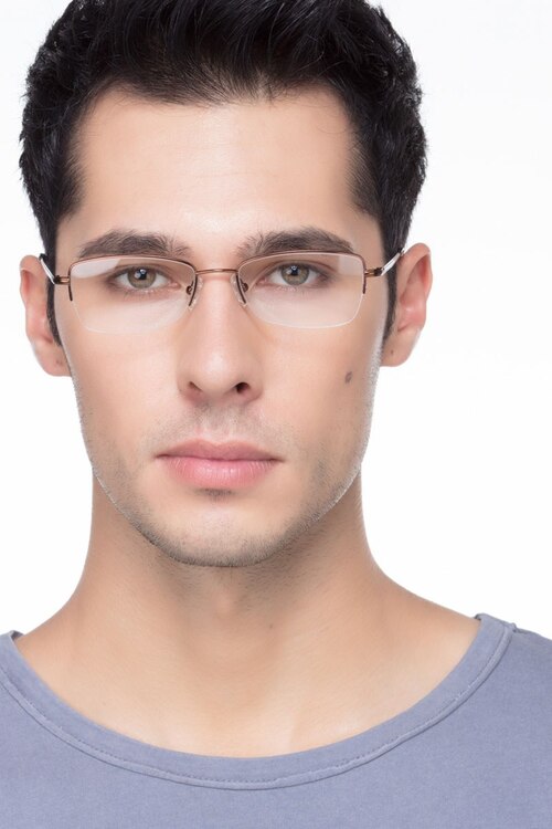 Ecru Bronze MetalEyeglass Frames for Men from EyeBuyDirect
