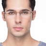 Ecru Bronze MetalEyeglass Frames for Men from EyeBuyDirect