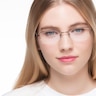 Ecru Bronze MetalEyeglass Frames for Women from EyeBuyDirect