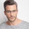 Wayne Black MetalEyeglass Frames for Men from EyeBuyDirect