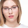 Summit Noir MétalMontures de lunettes de vue pour Femmes d'EyeBuyDirect