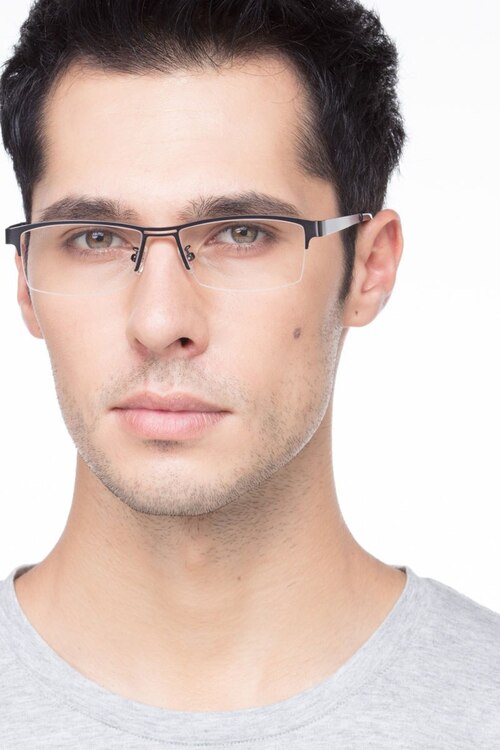Fife Black MetalEyeglass Frames for Men from EyeBuyDirect