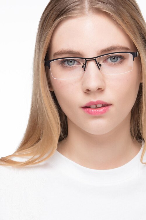 Fife Black MetalEyeglass Frames for Women from EyeBuyDirect