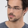 Algorithm Gray MetalEyeglass Frames for Men from EyeBuyDirect