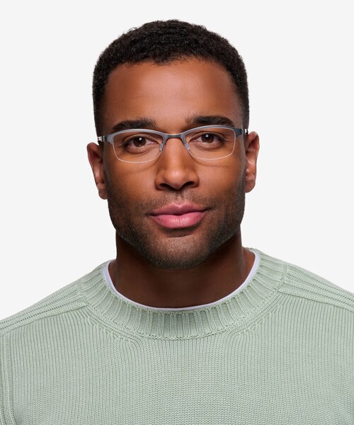 Pearl Silver MetalEyeglass Frames for Men from EyeBuyDirect