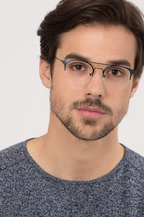 Ascent Black MetalEyeglass Frames for Men from EyeBuyDirect