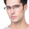 Ascent Navy MetalEyeglass Frames for Men from EyeBuyDirect