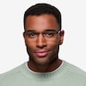 Bowler Gunmetal MétalMontures de lunettes de vue pour Hommes d'EyeBuyDirect