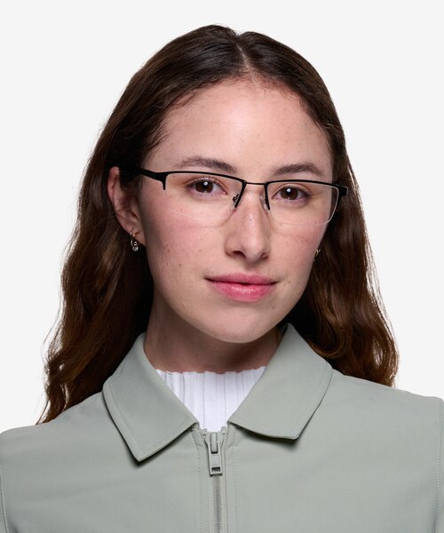 Bowler Gunmetal MétalMontures de lunettes de vue pour Femmes d'EyeBuyDirect