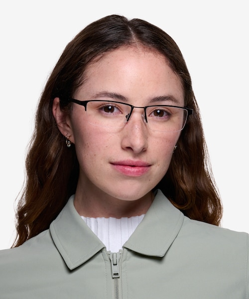 Bowler Gunmetal MetalEyeglass Frames for Women from EyeBuyDirect