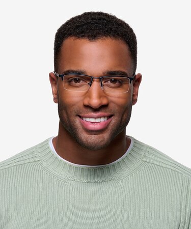 Navy Furox -  Lightweight Metal Eyeglasses