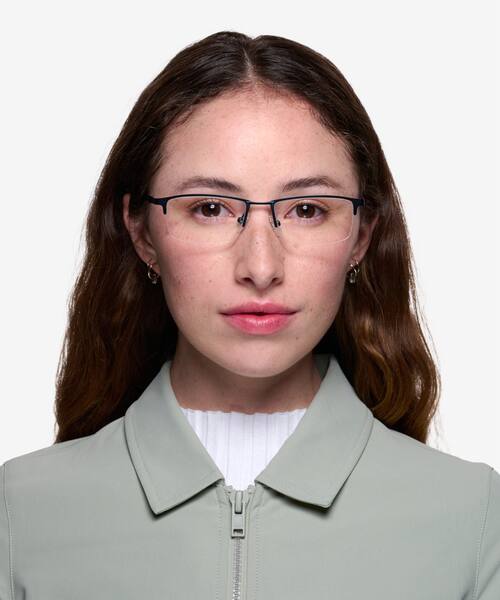 Navy Furox -  Metal Eyeglasses