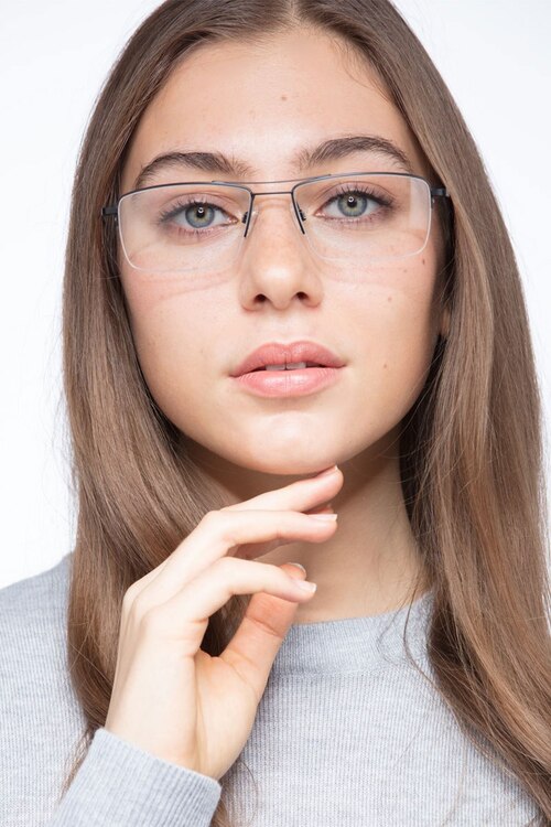 Creel Black MetalEyeglass Frames for Women from EyeBuyDirect