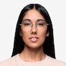 Albee Black Bronze MetalEyeglass Frames for Women from EyeBuyDirect