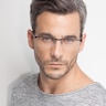 Chute Navy MetalEyeglass Frames for Men from EyeBuyDirect