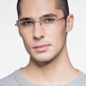 Motley Silver MetalEyeglass Frames for Men from EyeBuyDirect