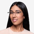 Lille Black MetalEyeglass Frames for Women from EyeBuyDirect
