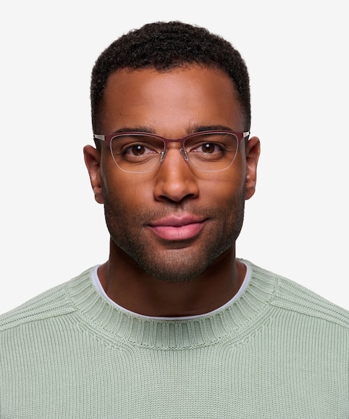Lille Brown MetalEyeglass Frames for Men from EyeBuyDirect