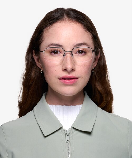 Munroe Black MetalEyeglass Frames for Women from EyeBuyDirect