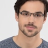 Vela Noir MétalMontures de lunettes de vue pour Hommes d'EyeBuyDirect