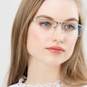Carve Gunmetal MétalMontures de lunettes de vue pour Femmes d'EyeBuyDirect