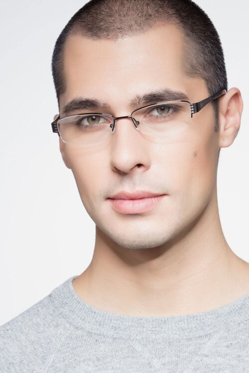 Kelly Black MetalEyeglass Frames for Men from EyeBuyDirect