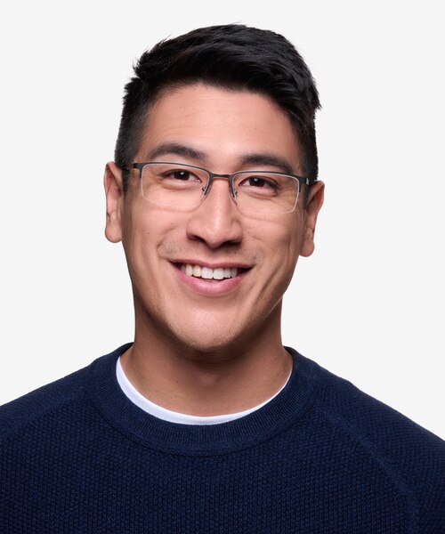 Vienna Gray MetalEyeglass Frames for Men from EyeBuyDirect